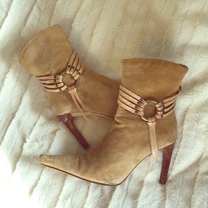 Charles David Tan Suede Boots